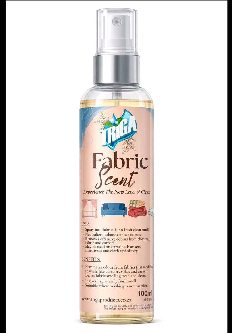 Triga Fabric Scent Spray – Odour Eliminator for Curtains, Carpets & Upholstery | Long-Lasting Freshness for Home, Car & Office